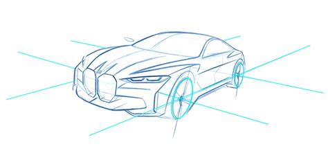 Drawing a BMW: How to sketch your dream car .